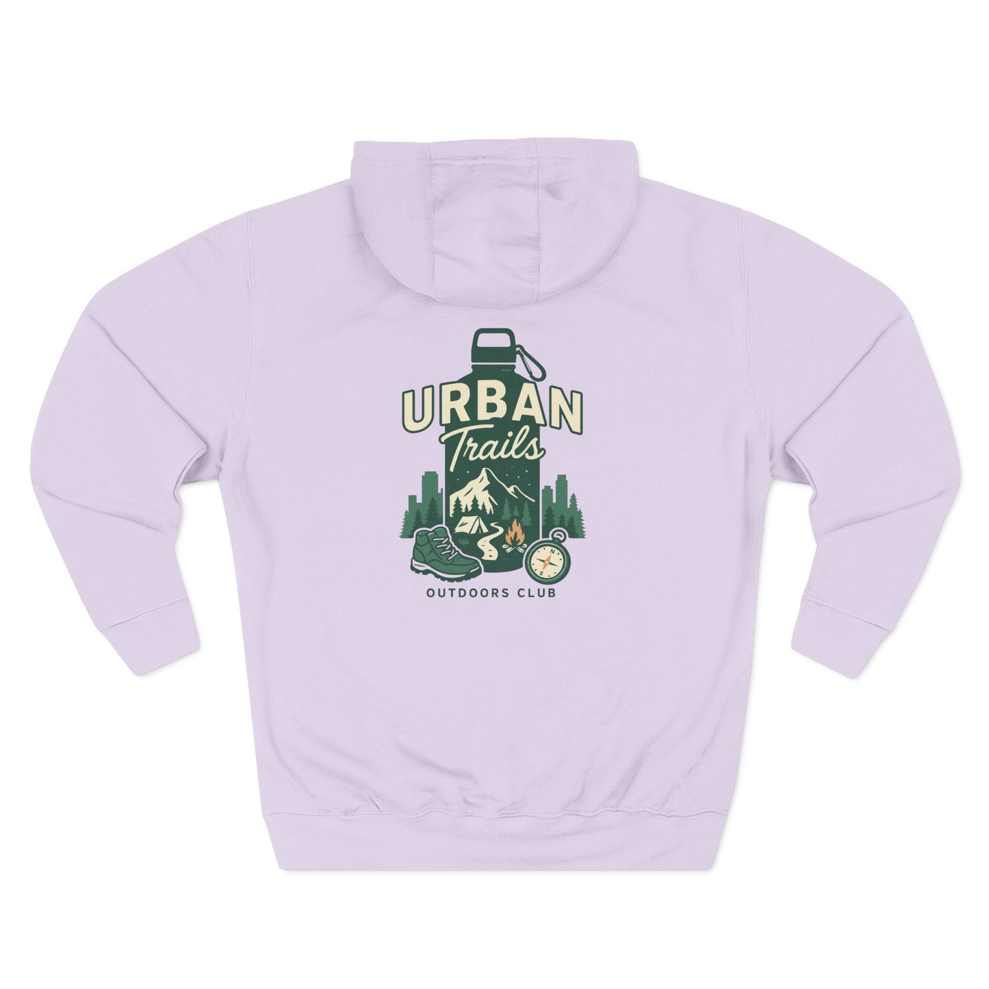 Urban Trails Outdoor Club Hoodie | Cozy Fleece Sweatshirt for Adventurers | Perfect for Hiking, Gifts, Camping, and Outdoor Events