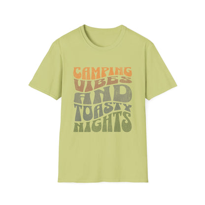 Camping Vibes T-Shirt Adventure & Outdoor Lover Graphic Tee