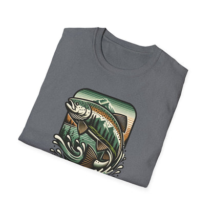 Wildridge Supply Co. Streamside Trout T-Shirt – Fly Fishing Graphic Tee | Outdoor Adventure Apparel