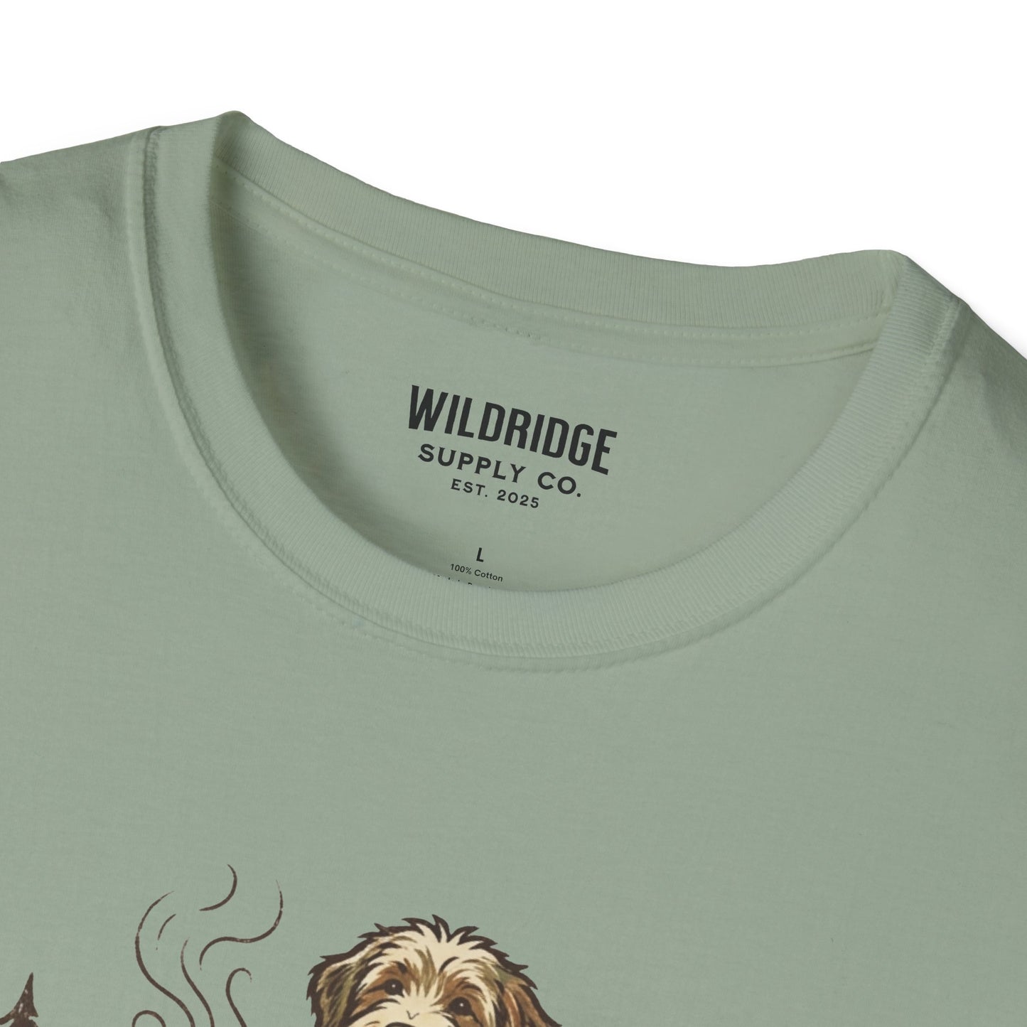 T-Shirt — "Cold Nose. Warm Fire. Good Dog." Camping Dog Graphic Tee