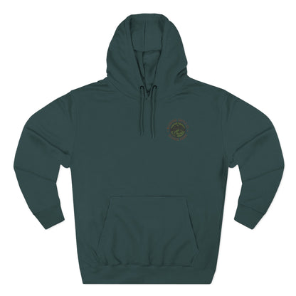 Camping Hoodie – Retro Forest Campfire Graphic Sweatshirt