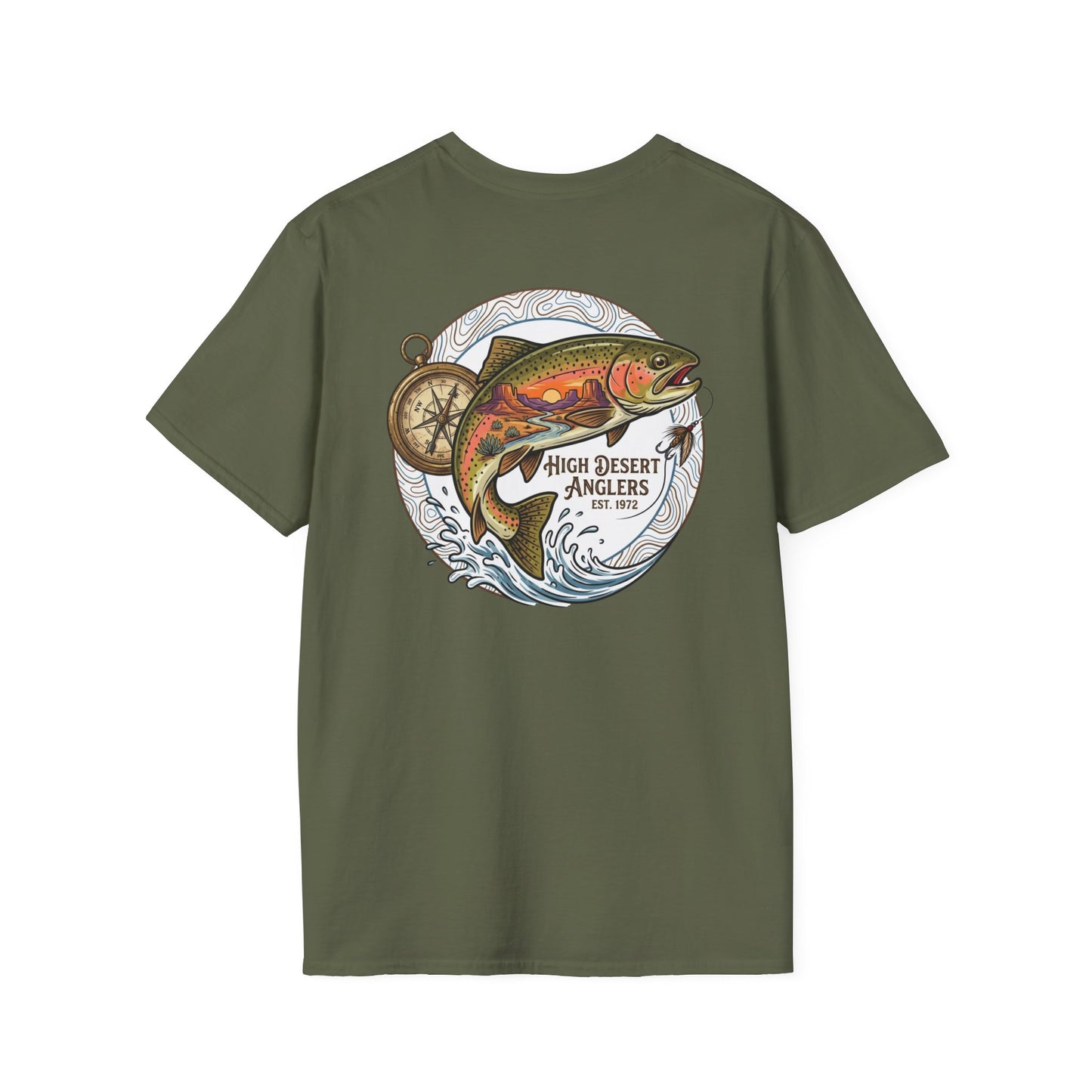 High Desert Anglers Trout Fishing T-Shirt - Fly Fishing Graphic Tee