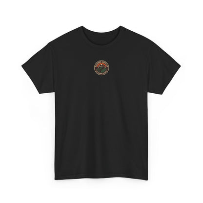 Wildridge Supply Co. “Campfire Coffee” T-Shirt – Retro Mug & Pine Tree Graphic | Outdoor Lifestyle Tee