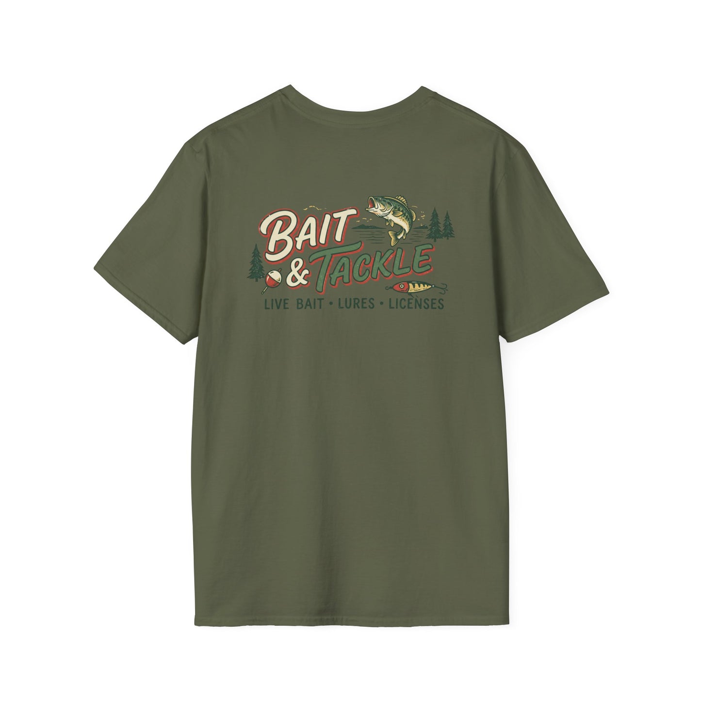 Bait & Tackle Graphic Tee | Vintage Fishing Shirt for Bass Anglers