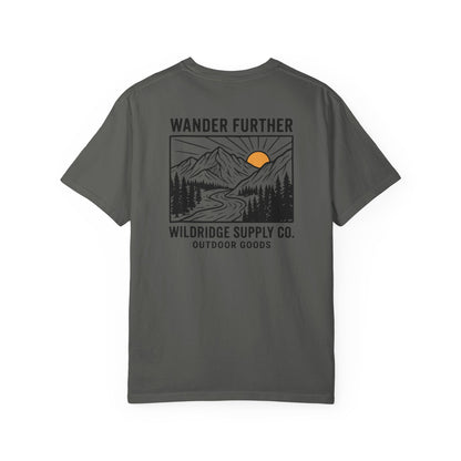 Mountain Sunset T-Shirt — Wildridge Supply Co. Wander Further Tee