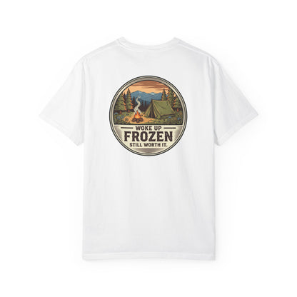 Woke Up Frozen Camping T-Shirt I Outdoor Camping Shirt