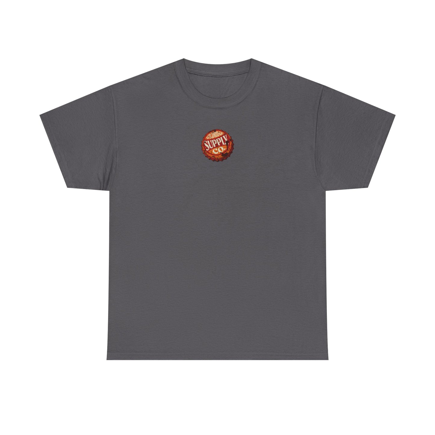 Bottle Cap Fishing Graphic Tee – Vintage Mountain River Outdoor Shirt