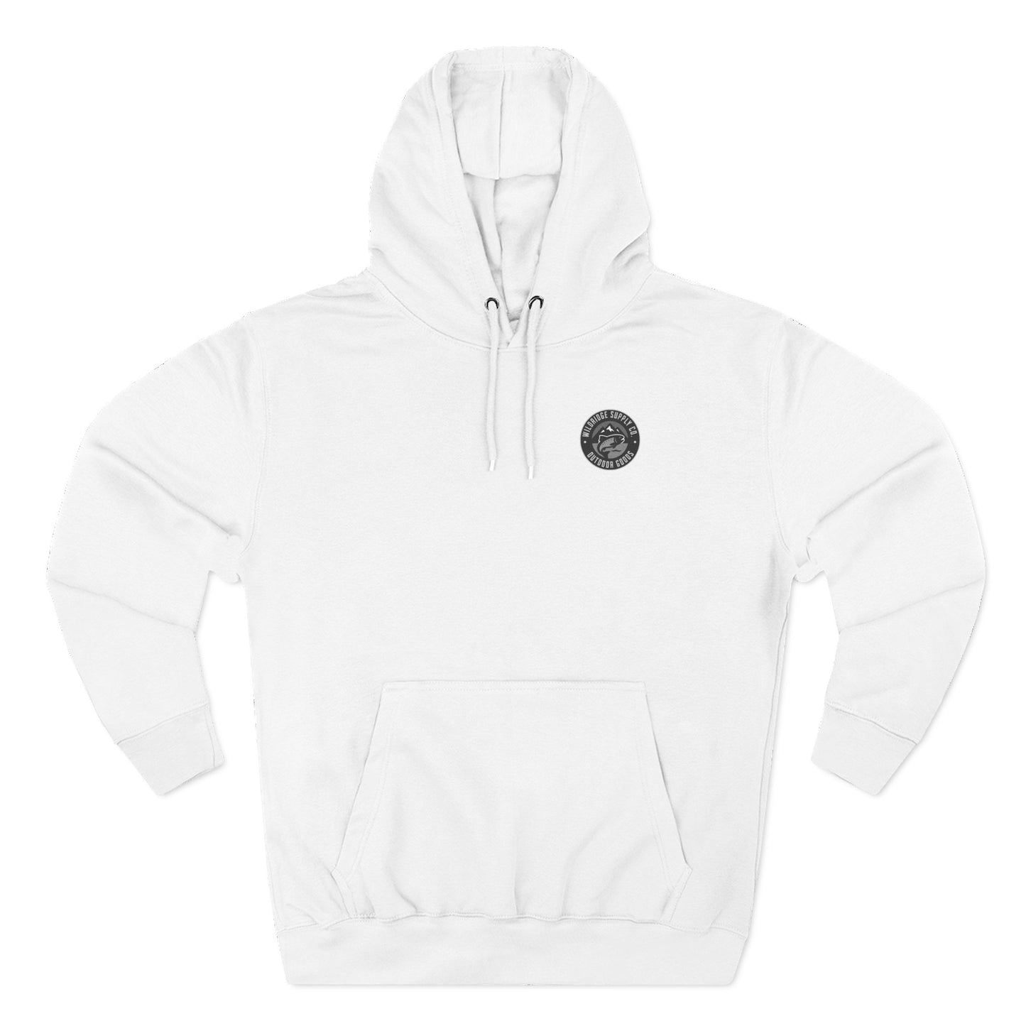 Wildridge Supply Co. Fishing Hoodie – Trout Badge Outdoor Sweatshirt for Anglers & Adventurers