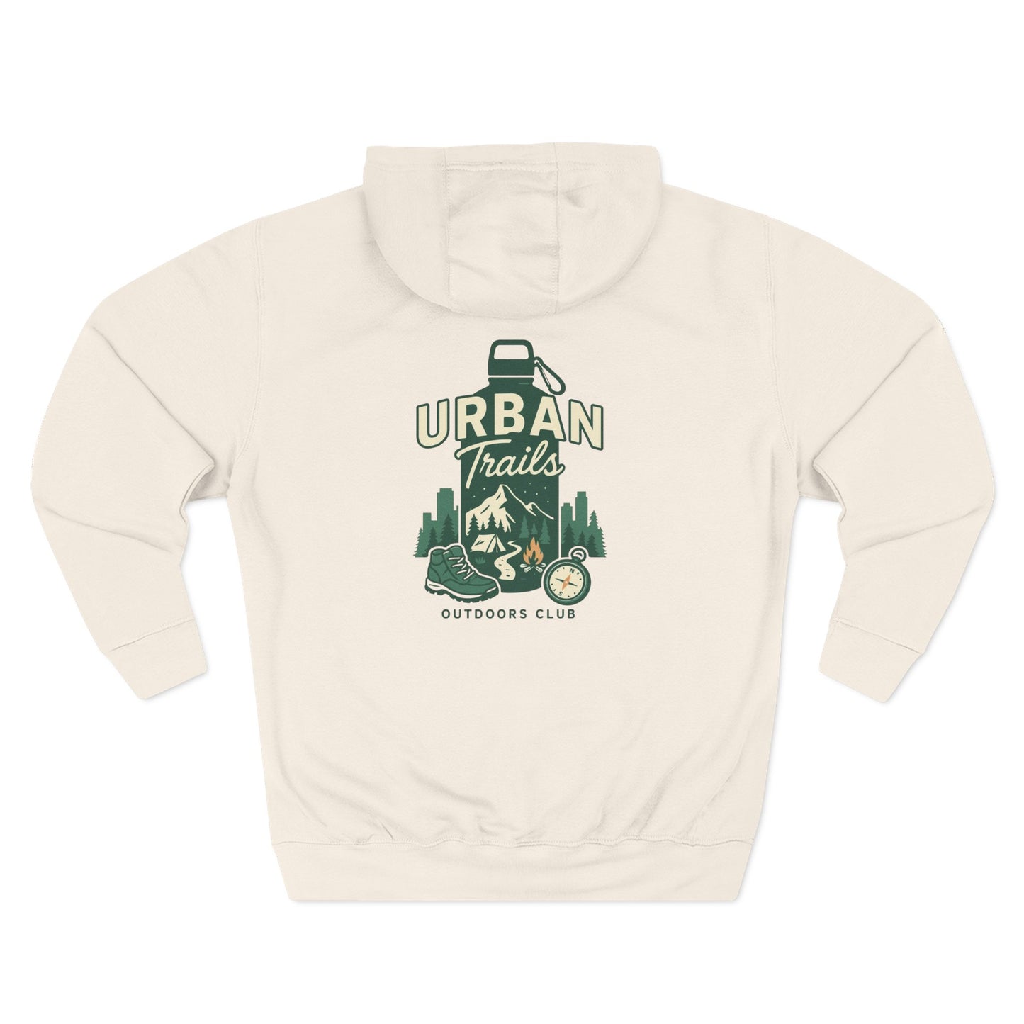Urban Trails Outdoor Club Hoodie | Cozy Fleece Sweatshirt for Adventurers | Perfect for Hiking, Gifts, Camping, and Outdoor Events