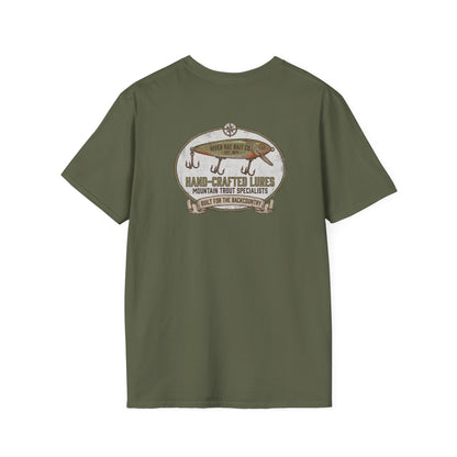Fishing T-Shirt Vintage Hand-Crafted Lures Fishing Tee