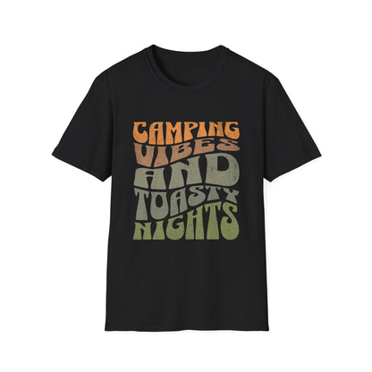 Camping Vibes T-Shirt Adventure & Outdoor Lover Graphic Tee