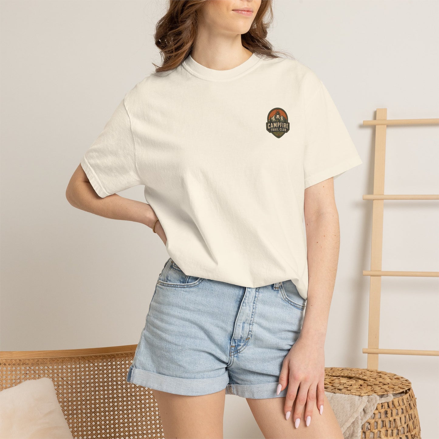 Campfire Trail Club Camping T-shirt — Campsite Shirt for Campers