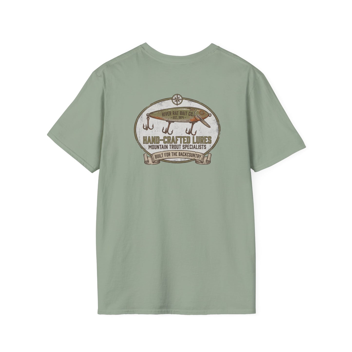 Fishing T-Shirt Vintage Hand-Crafted Lures Fishing Tee