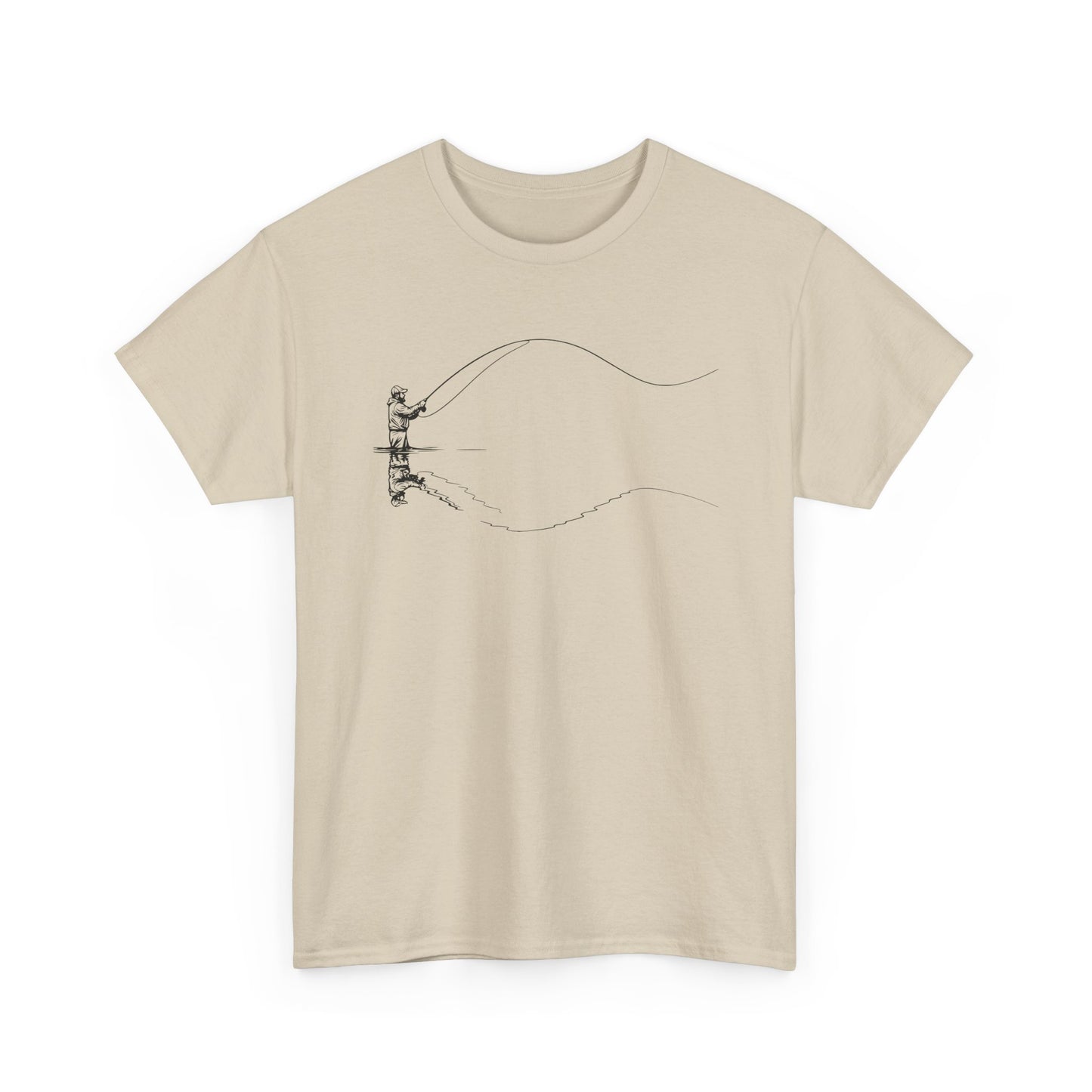 Fishing Tee — Jumping Fish Hook Graphic T-Shirt
