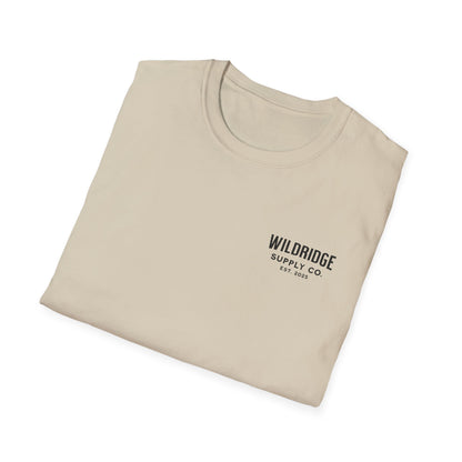 Wildridge Supply Co. Campfire Nights T-Shirt – Minimal Camping Tent Graphic Tee for Outdoor Lovers