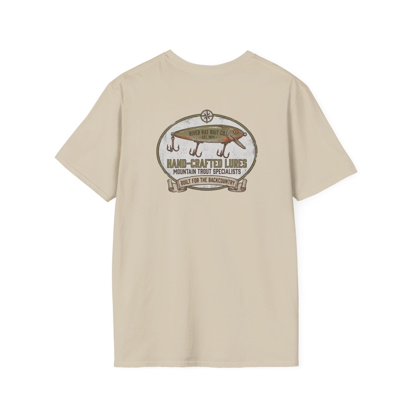 Fishing T-Shirt Vintage Hand-Crafted Lures Fishing Tee