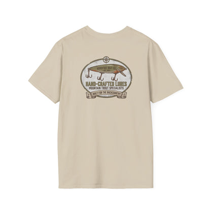 Fishing T-Shirt Vintage Hand-Crafted Lures Fishing Tee