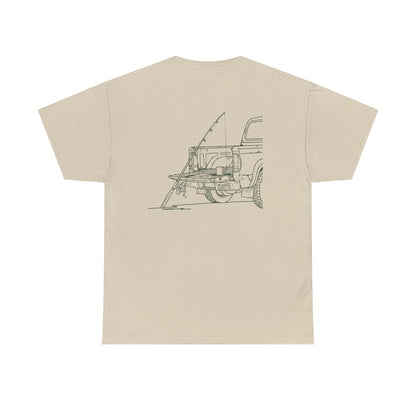 Truck Tailgate Fishing Graphic Tee – Minimal Outdoor Shirt