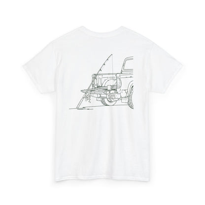 Truck Tailgate Fishing Graphic Tee – Minimal Outdoor Shirt