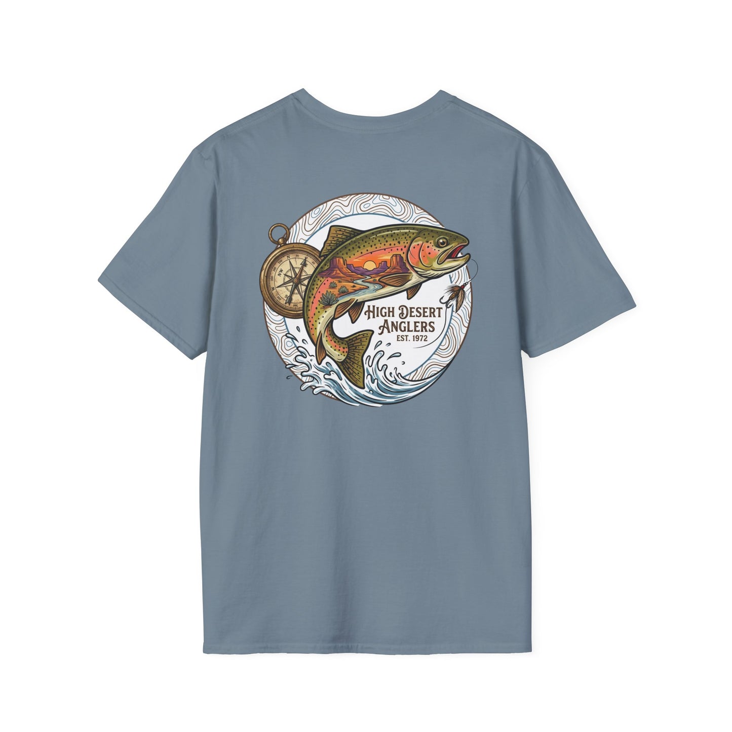 High Desert Anglers Trout Fishing T-Shirt - Fly Fishing Graphic Tee