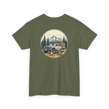 Vintage Overland Truck Adventure Tee (Mountains, Camper, Forest)