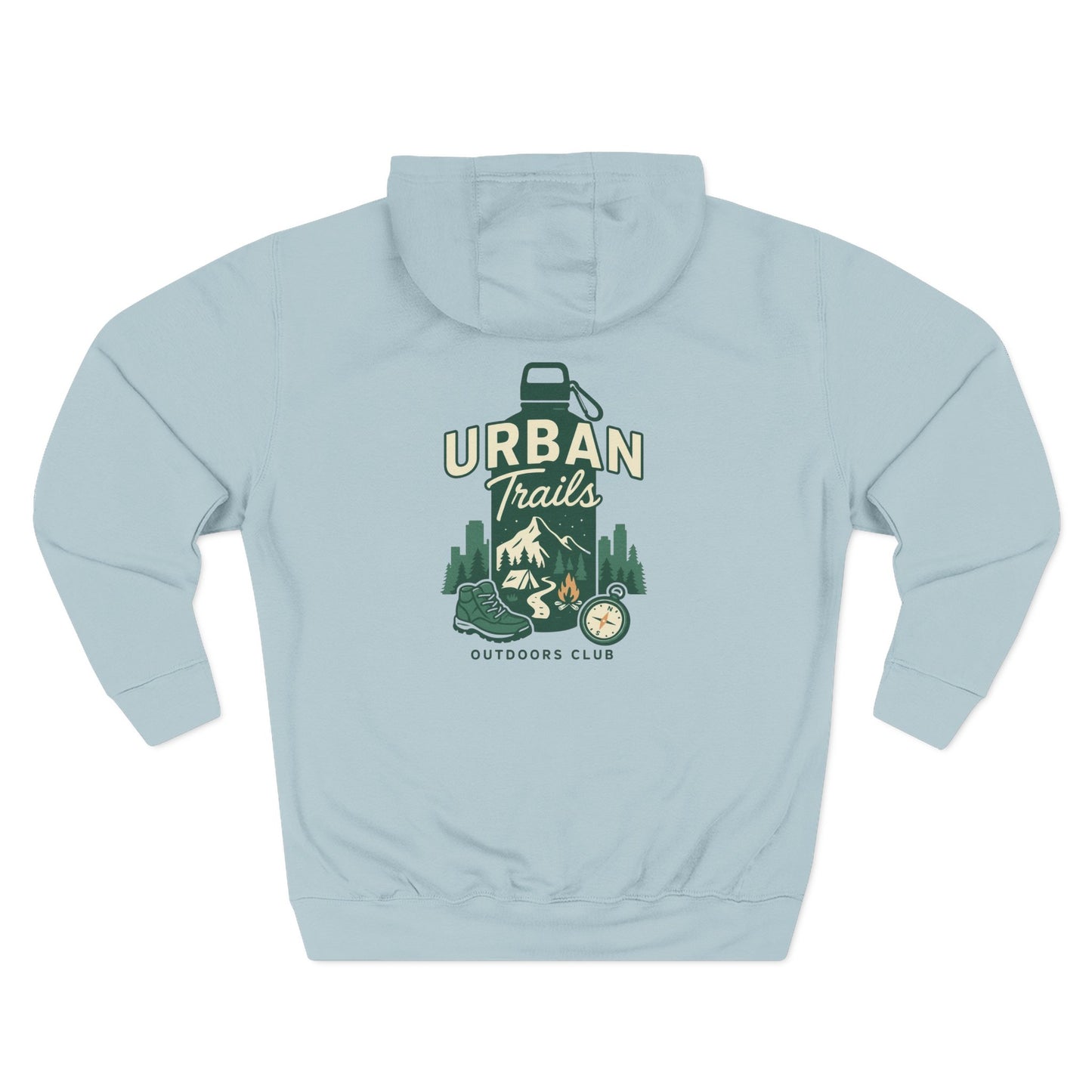 Urban Trails Outdoor Club Hoodie | Cozy Fleece Sweatshirt for Adventurers | Perfect for Hiking, Gifts, Camping, and Outdoor Events