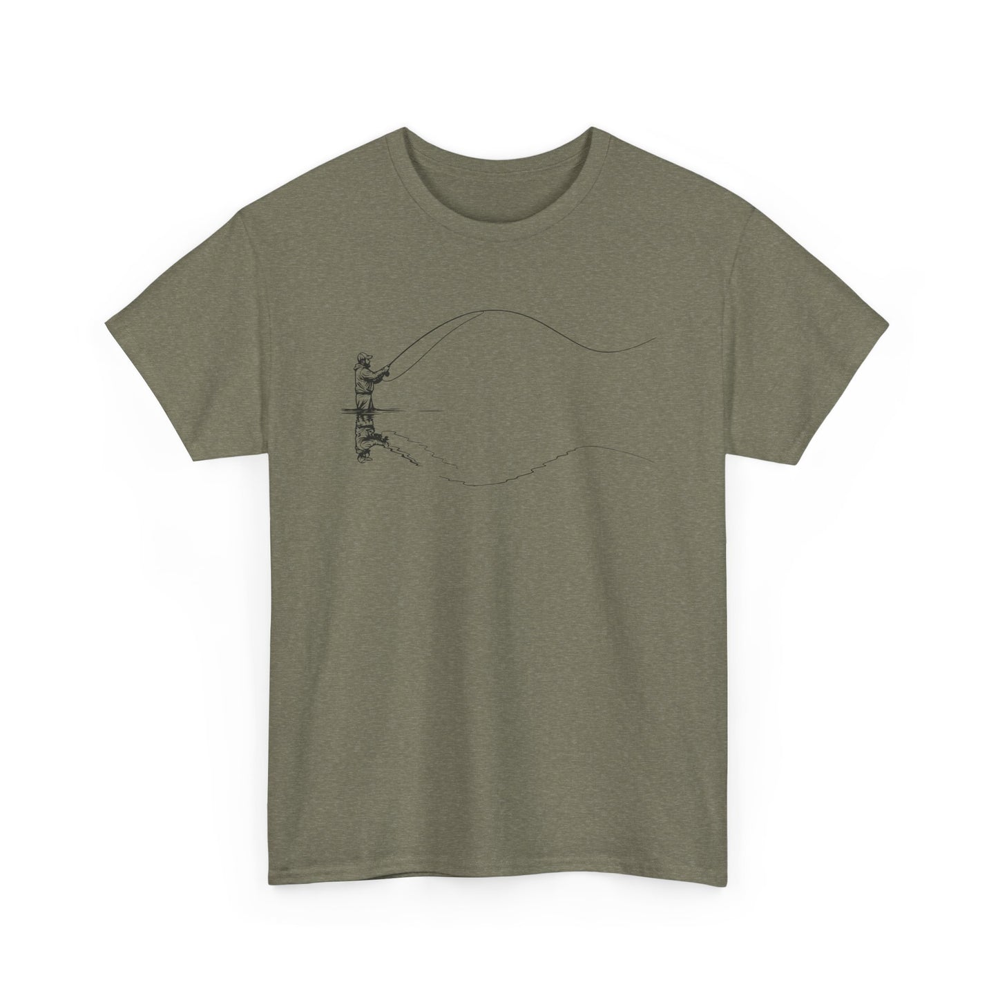 Fishing Tee — Jumping Fish Hook Graphic T-Shirt
