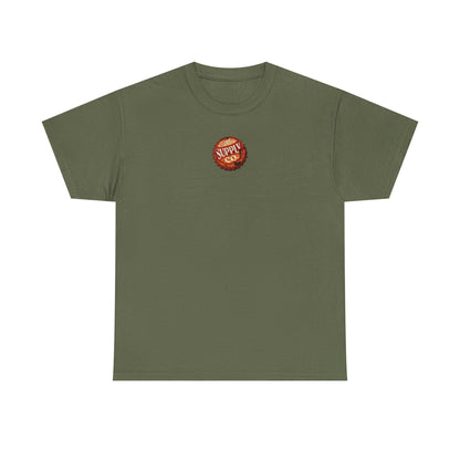 Bottle Cap Fishing Graphic Tee – Vintage Mountain River Outdoor Shirt