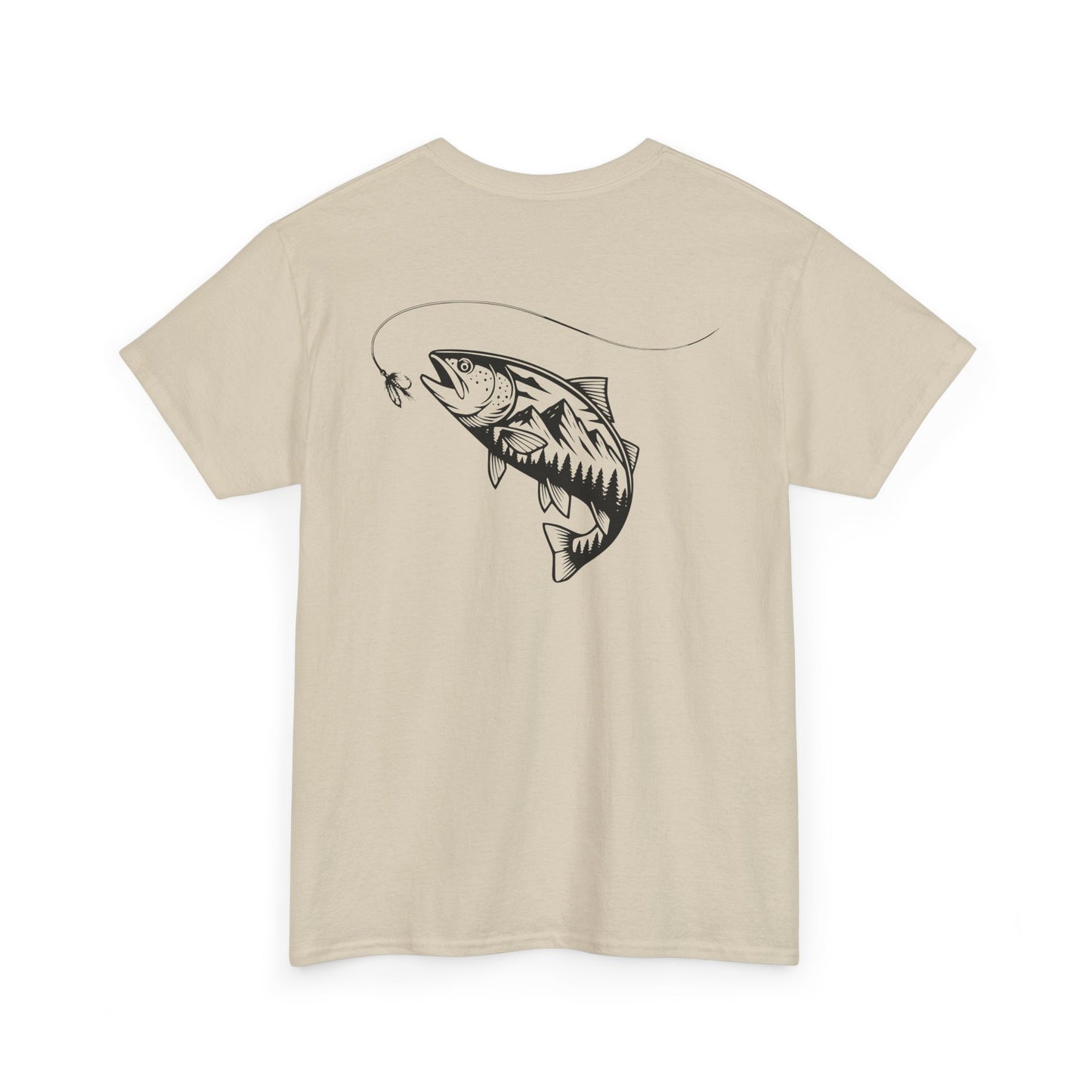 Fishing Tee — Jumping Fish Hook Graphic T-Shirt