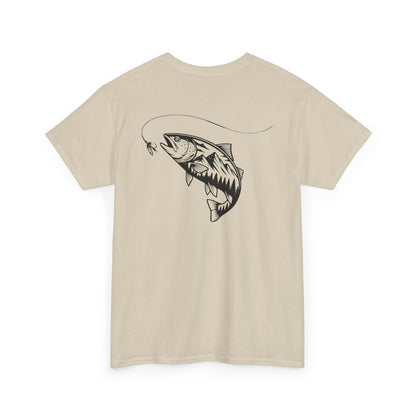 Fishing Tee — Jumping Fish Hook Graphic T-Shirt