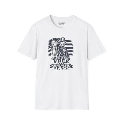 "Land of the Free, Home of the Bass" Patriotic Fishing Tee