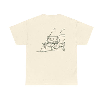 Truck Tailgate Fishing Graphic Tee – Minimal Outdoor Shirt