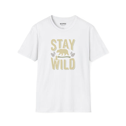 Stay Wild Bear T-Shirt Vintage Nature Graphic Tee for Outdoor Lovers