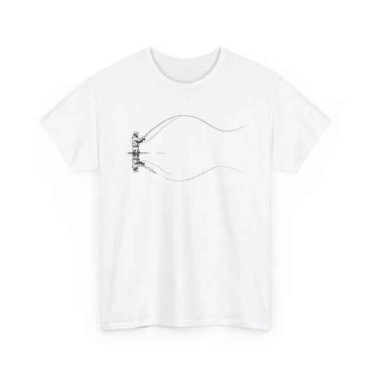 Fishing Tee — Jumping Fish Hook Graphic T-Shirt