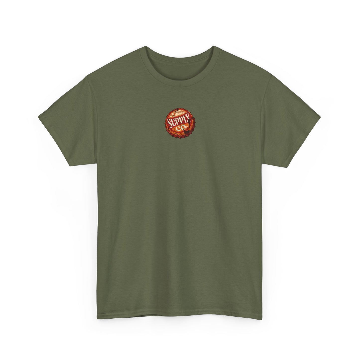Bottle Cap Fishing Graphic Tee – Vintage Mountain River Outdoor Shirt
