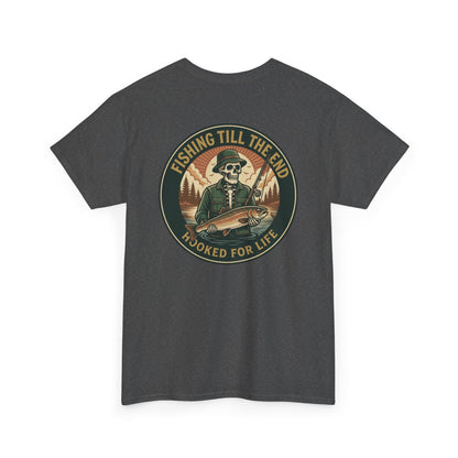 Fishing Till the End T-Shirt – Hooked for Life Angler Graphic Tee