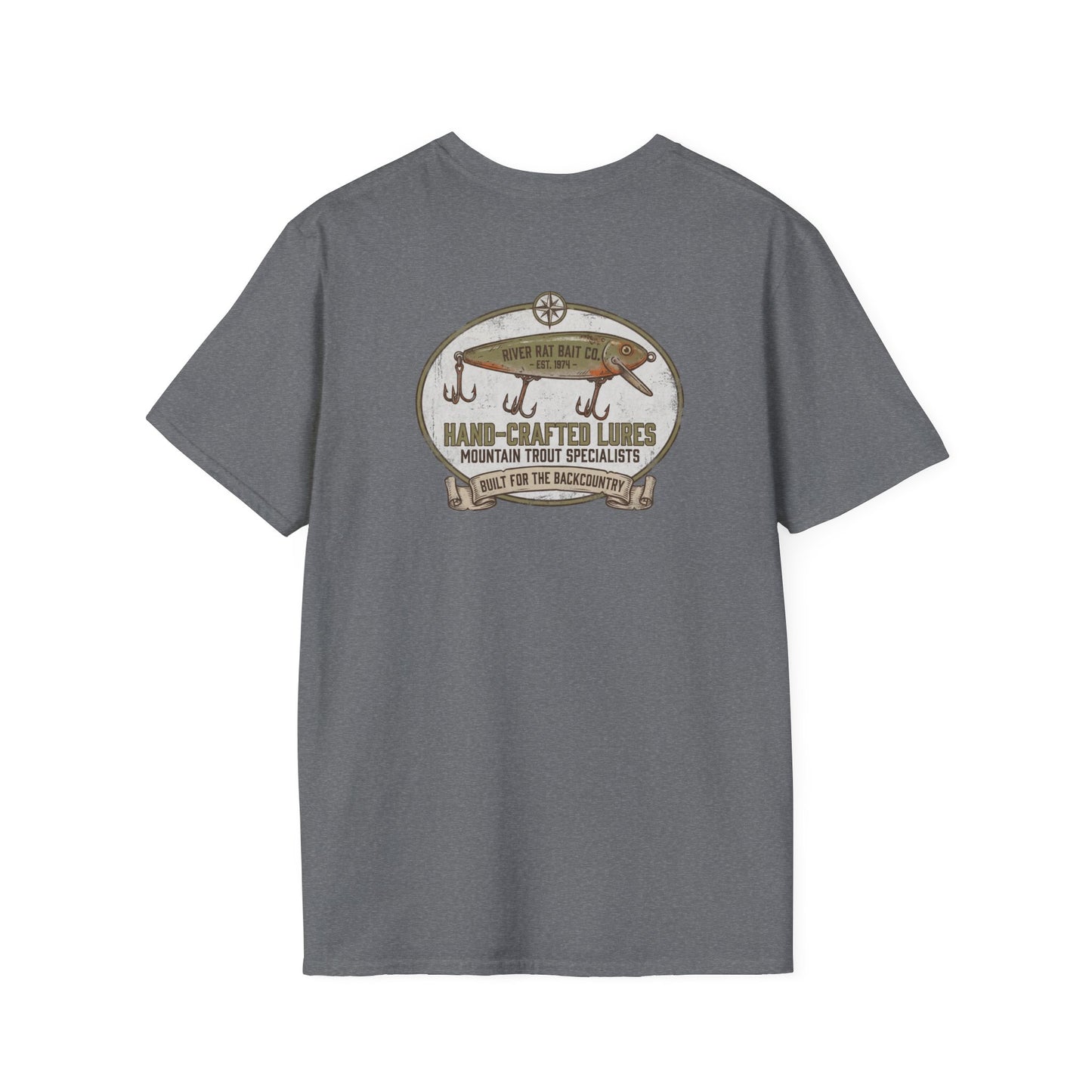 Fishing T-Shirt Vintage Hand-Crafted Lures Fishing Tee