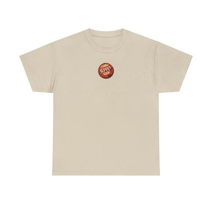 Bottle Cap Fishing Graphic Tee – Vintage Mountain River Outdoor Shirt