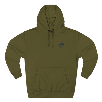 Camping Hoodie – Retro Forest Campfire Graphic Sweatshirt