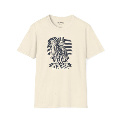 "Land of the Free, Home of the Bass" Patriotic Fishing Tee