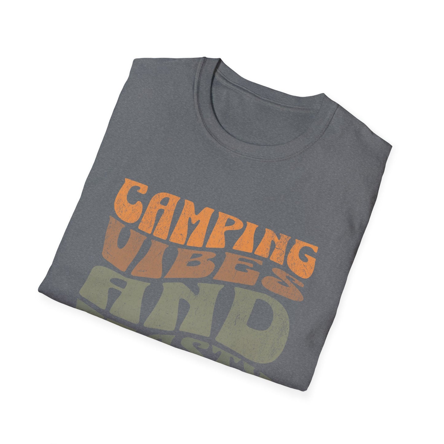 Camping Vibes T-Shirt Adventure & Outdoor Lover Graphic Tee