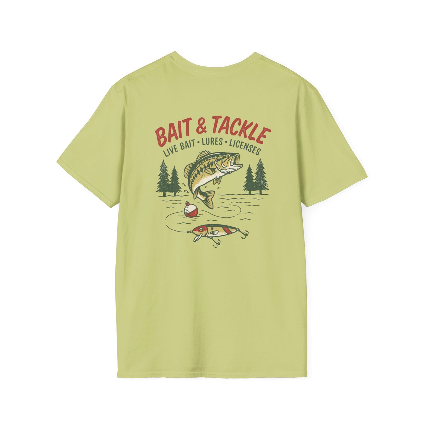 Bait & Tackle Fishing T-Shirt | Vintage Bass Fishing Graphic Tee