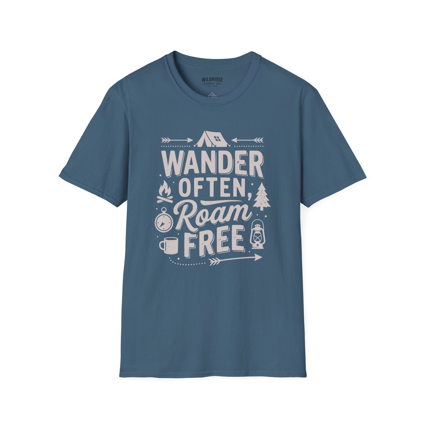 Wander Often, Roam Free Camping T‑Shirt