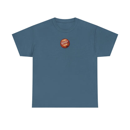 Bottle Cap Fishing Graphic Tee – Vintage Mountain River Outdoor Shirt