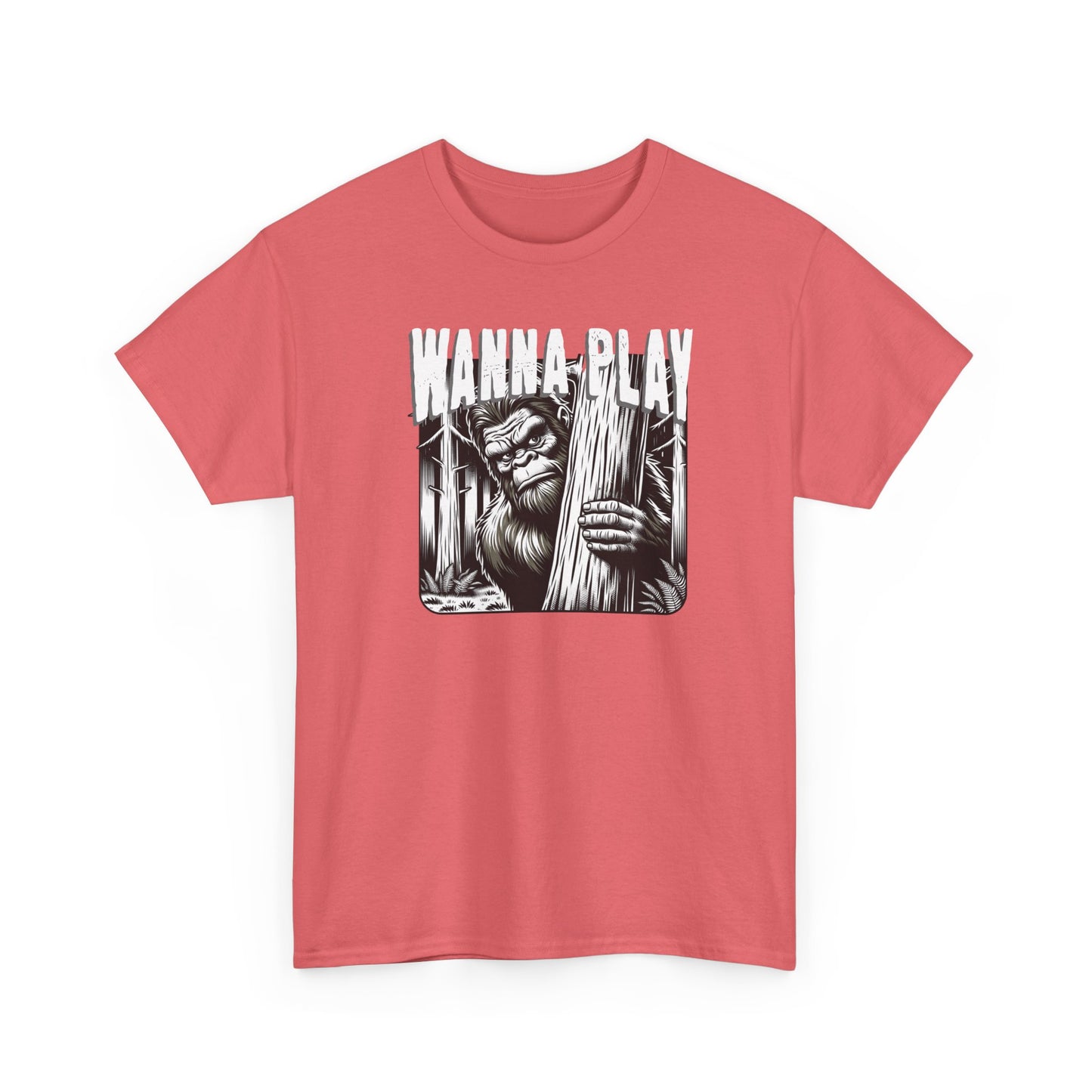 Bigfoot “Wanna Play” Tee – Cryptid Horror Graphic Shirt