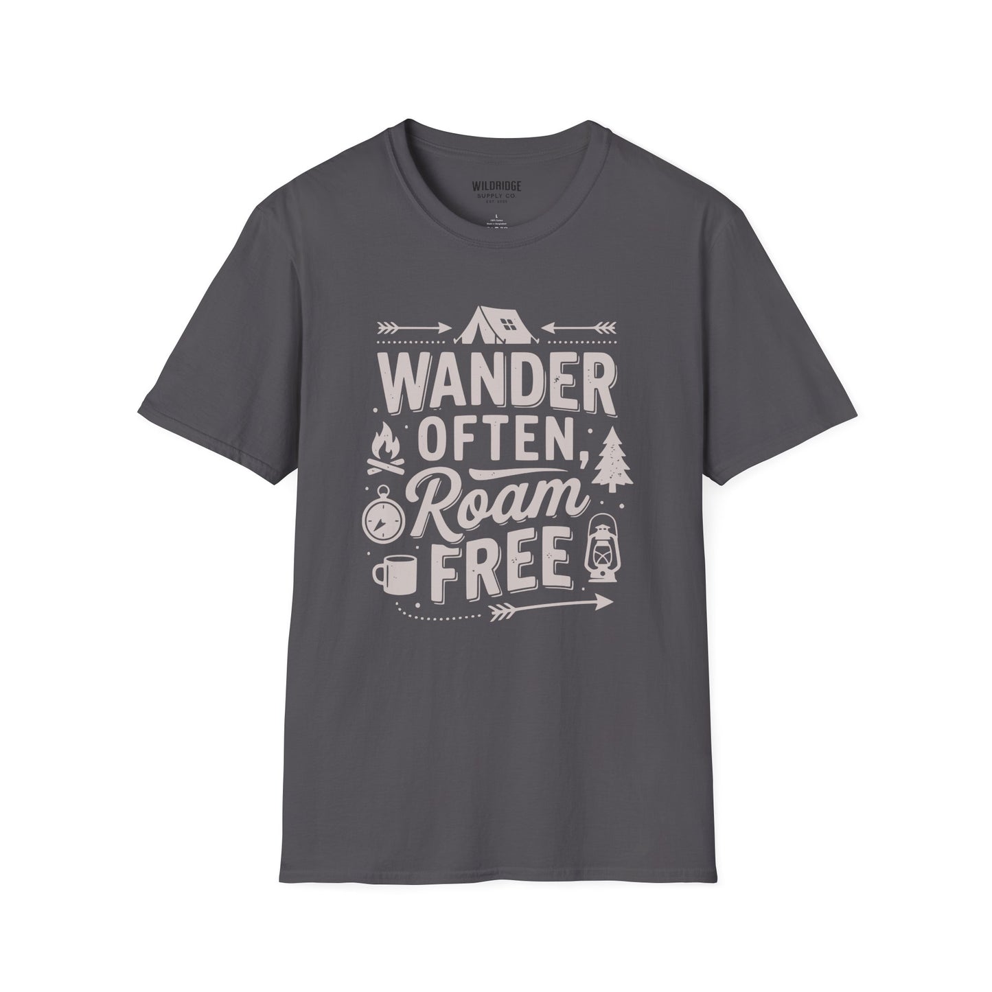 Wander Often, Roam Free Camping T‑Shirt