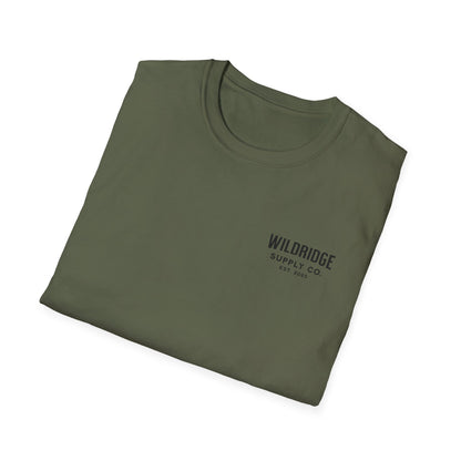 Wildridge Supply Co. Campfire Nights T-Shirt – Minimal Camping Tent Graphic Tee for Outdoor Lovers