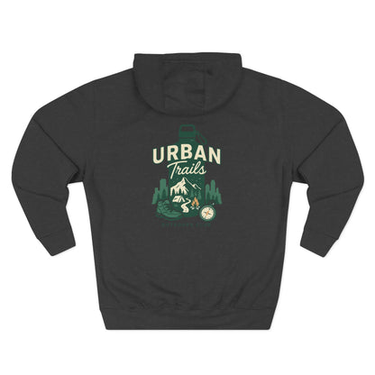 Urban Trails Outdoor Club Hoodie | Cozy Fleece Sweatshirt for Adventurers | Perfect for Hiking, Gifts, Camping, and Outdoor Events