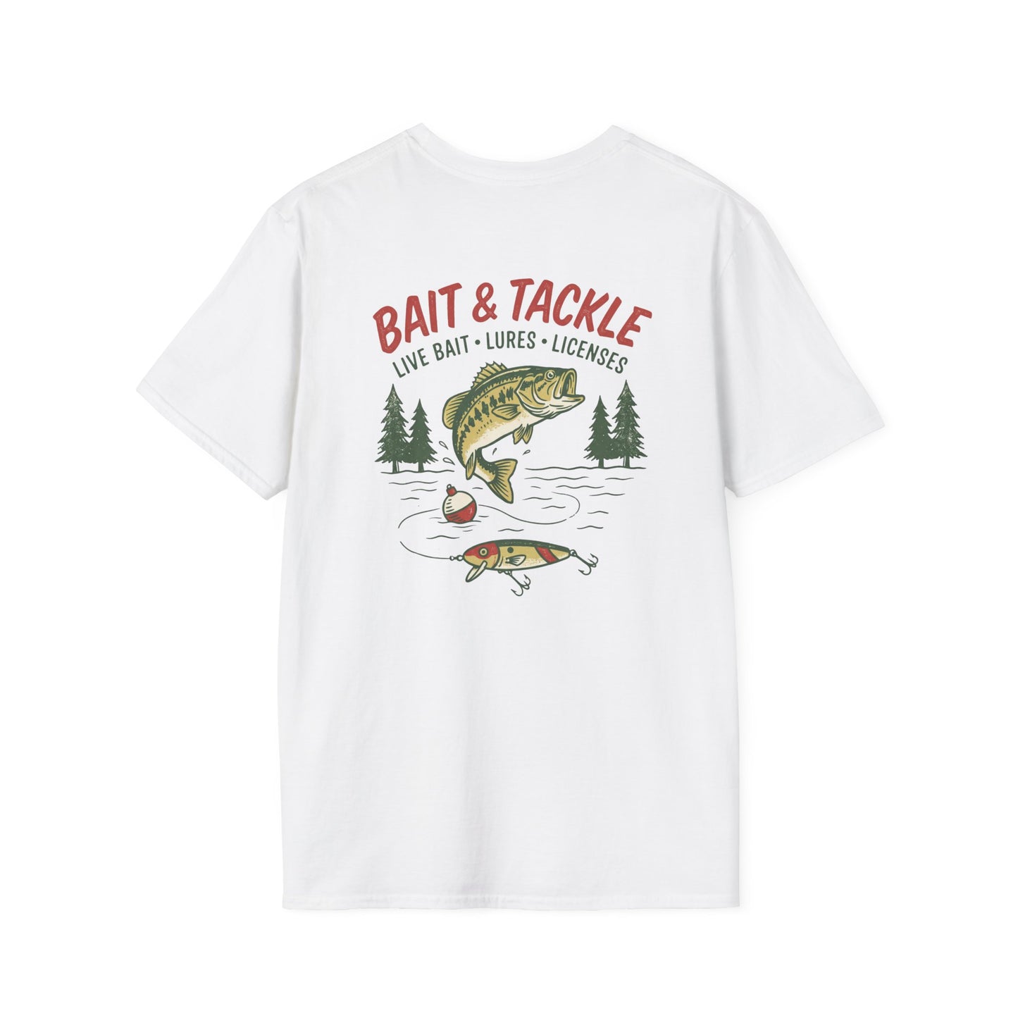 Bait & Tackle Fishing T-Shirt | Vintage Bass Fishing Graphic Tee