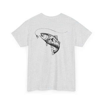 Fishing Tee — Jumping Fish Hook Graphic T-Shirt